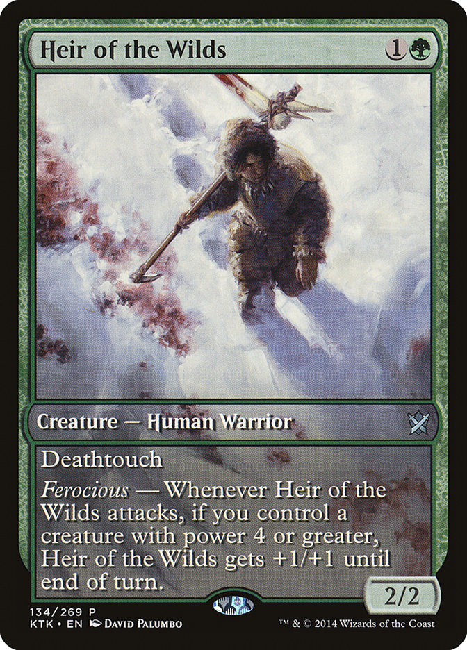 Heir of the Wilds (Game Day) (Extended Art) [Khans of Tarkir Promos] | Gamers Paradise