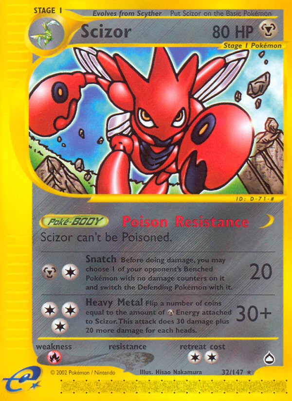 Scizor (32/147) [Aquapolis] | Gamers Paradise