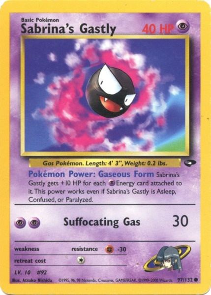 Sabrina's Gastly (97/132) [Gym Challenge Unlimited] | Gamers Paradise