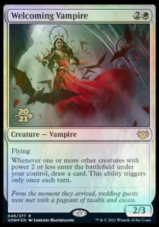 Welcoming Vampire [Innistrad: Crimson Vow Prerelease Promos] | Gamers Paradise