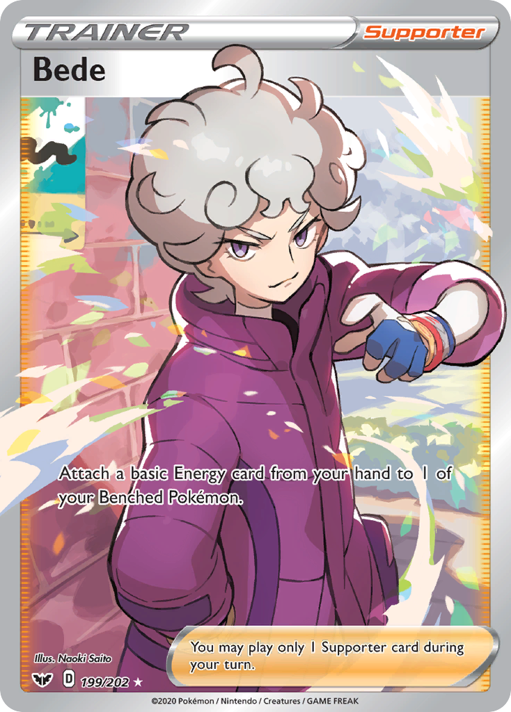 Pokemon Sword & Shield Base Set Bede #199 (cgc - Mint 9 (3890251035)) Pokemon Sword & Shield Base Set Bede #199 (cgc - Mint 9 (3890251035))
