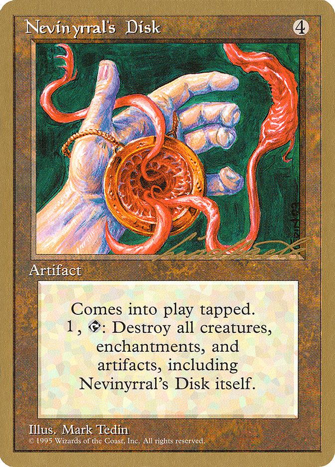 Nevinyrral's Disk (Leon Lindback) [Pro Tour Collector Set] | Gamers Paradise
