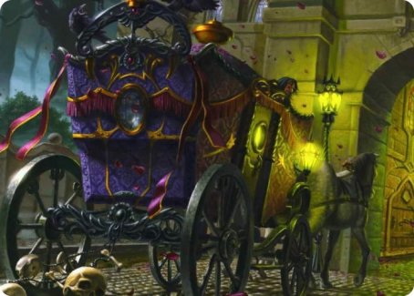 Honeymoon Hearse Art Card [Innistrad: Crimson Vow Art Series] | Gamers Paradise