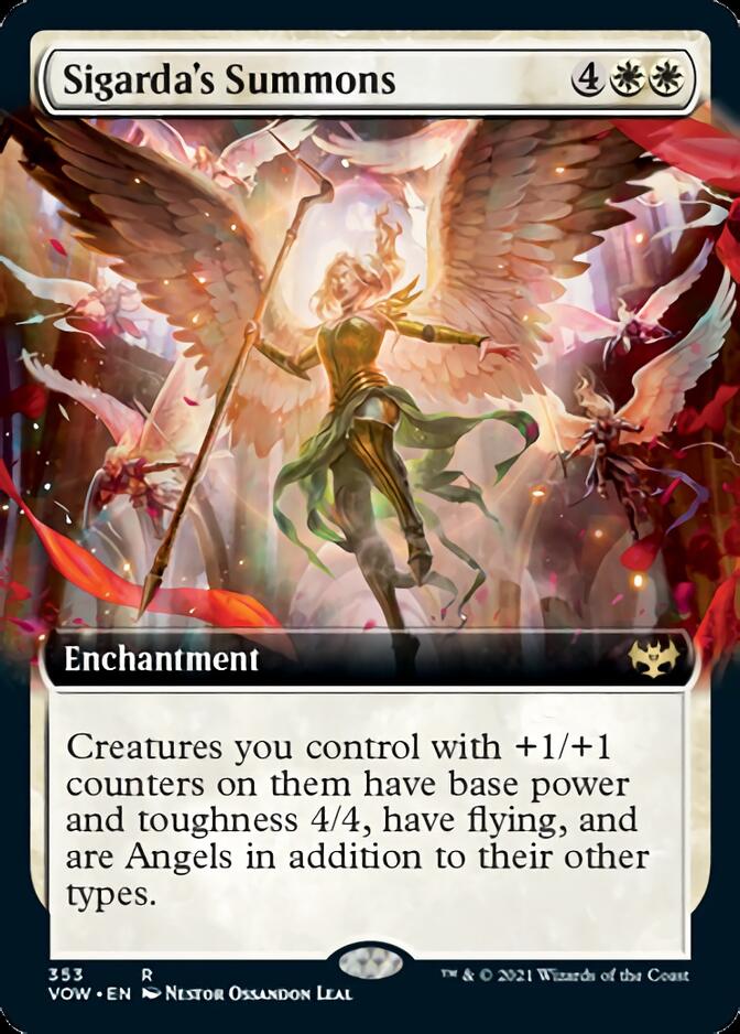 Sigarda's Summons (Extended Art) [Innistrad: Crimson Vow] | Gamers Paradise