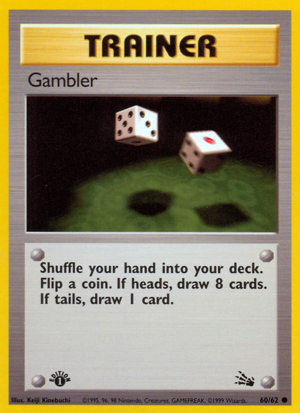 Gambler (60/62) [Fossil 1st Edition] | Gamers Paradise