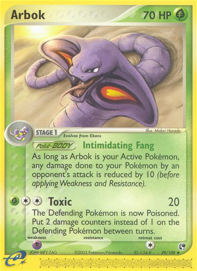 Arbok (29/100) [EX: Sandstorm] | Gamers Paradise