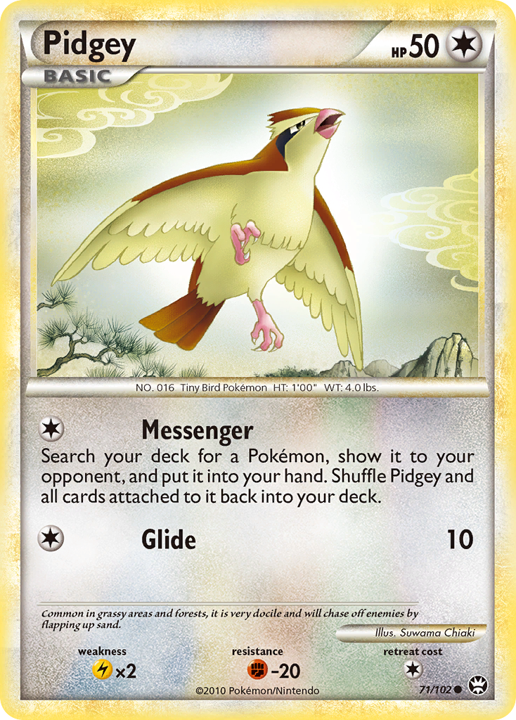 Pidgey (71/102) [HeartGold & SoulSilver: Triumphant] | Gamers Paradise