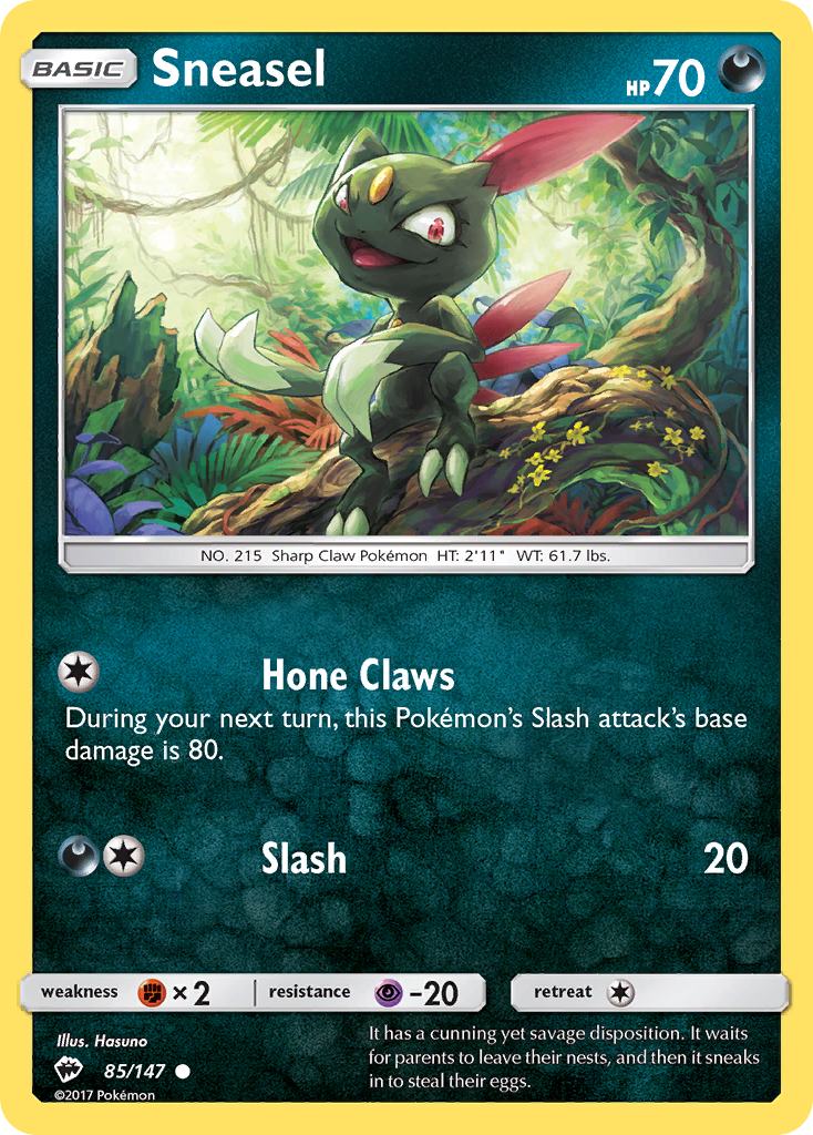 Sneasel (85/147) [Sun & Moon: Burning Shadows] | Gamers Paradise