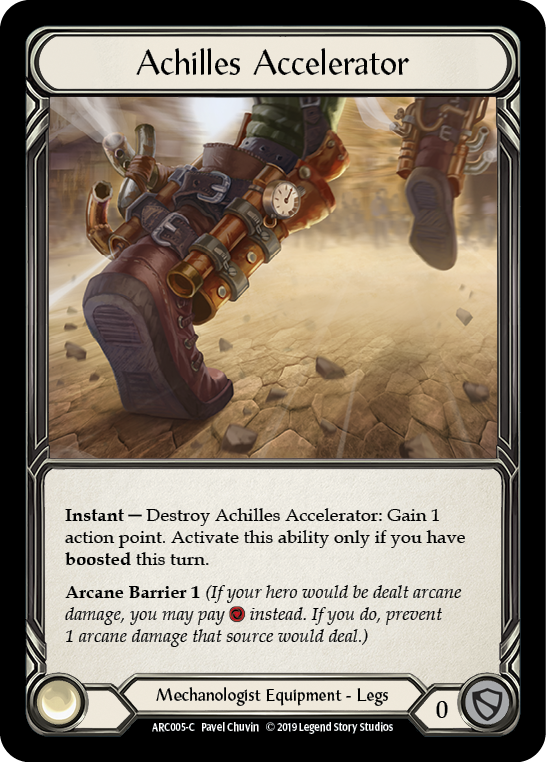 Achilles Accelerator [ARC005-C] 1st Edition Cold Foil | Gamers Paradise