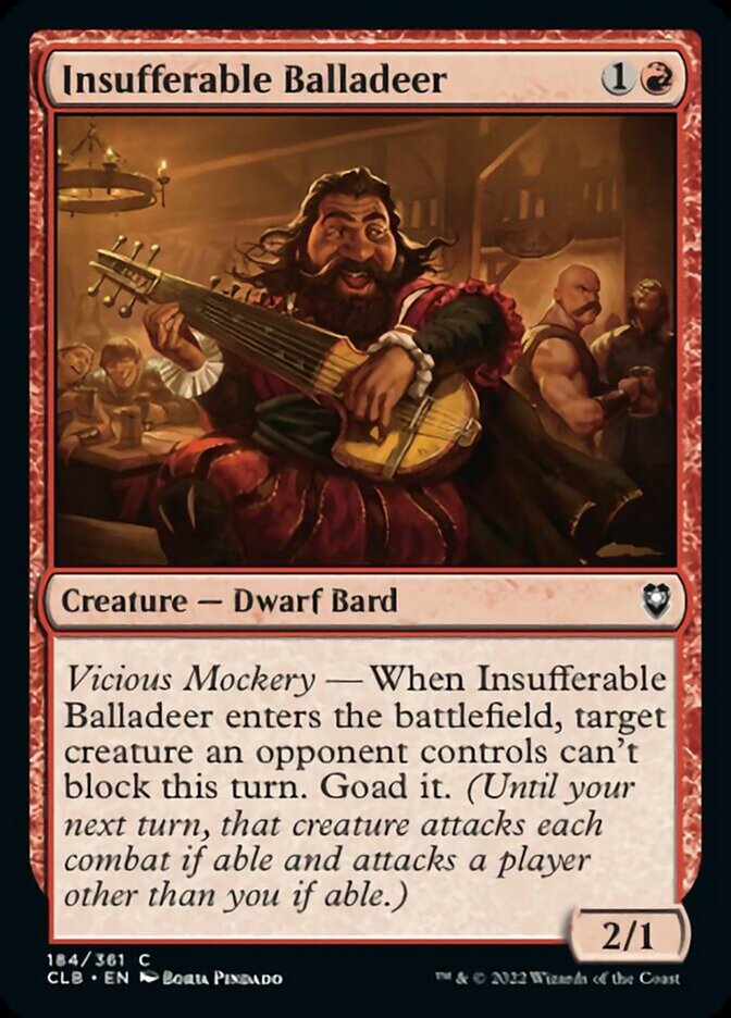 Insufferable Balladeer [Commander Legends: Battle for Baldur's Gate] | Gamers Paradise