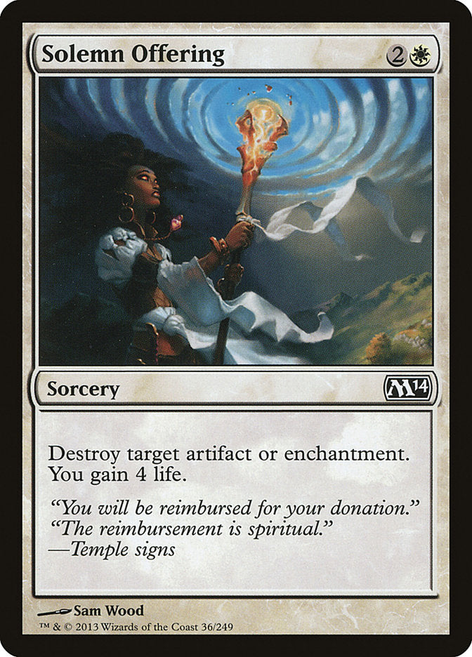 Solemn Offering [Magic 2014] | Gamers Paradise