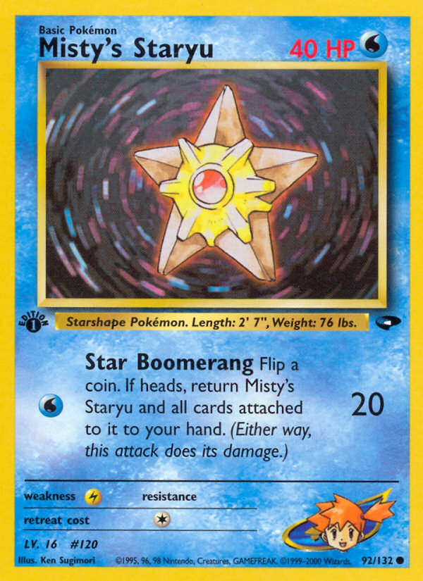 Misty's Staryu (92/132) [Gym Challenge 1st Edition] | Gamers Paradise