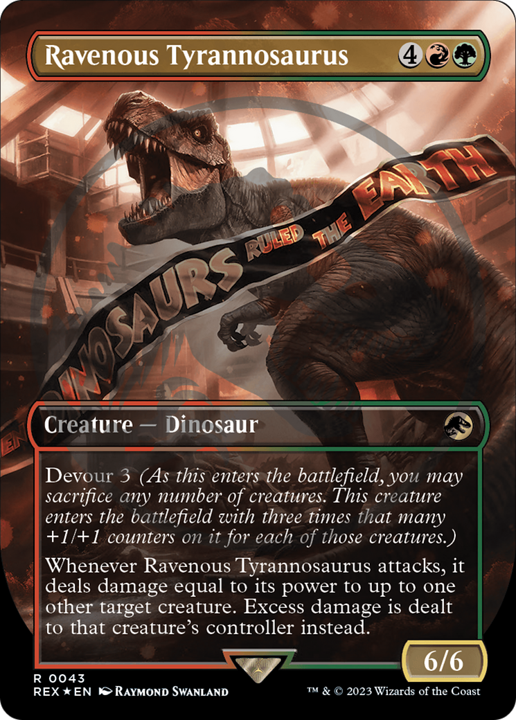 Ravenous Tyrannosaurus Emblem (Borderless) [Jurassic World Collection Tokens] | Gamers Paradise