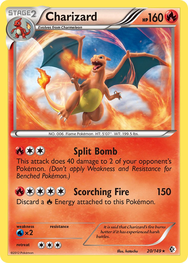 Charizard (20/149) (Cosmos Holo) (Blister Exclusive) [Black & White: B Gamers Paradise Charizard (20/149) (Cosmos Holo) (Blister Exclusive) [Black & White: B Gamers Paradise