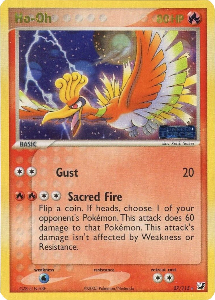 Ho-Oh (27/115) (Stamped) [EX: Unseen Forces] | Gamers Paradise