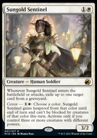 Sungold Sentinel (Promo Pack) [Innistrad: Midnight Hunt Promos] | Gamers Paradise