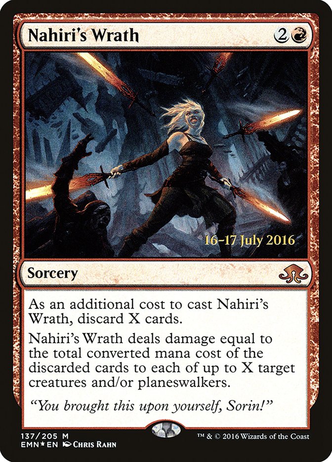 Nahiri's Wrath (Prerelease) [Eldritch Moon Promos] | Gamers Paradise