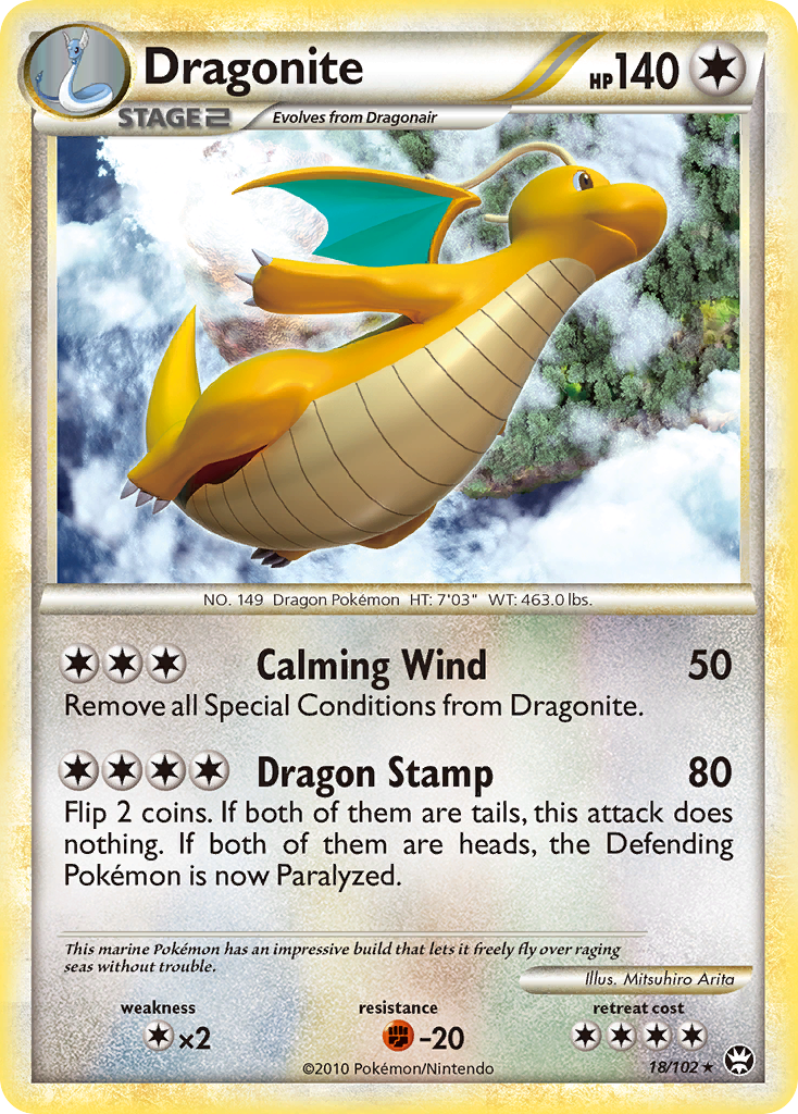 Dragonite (18/102) [HeartGold & SoulSilver: Triumphant] | Gamers Paradise