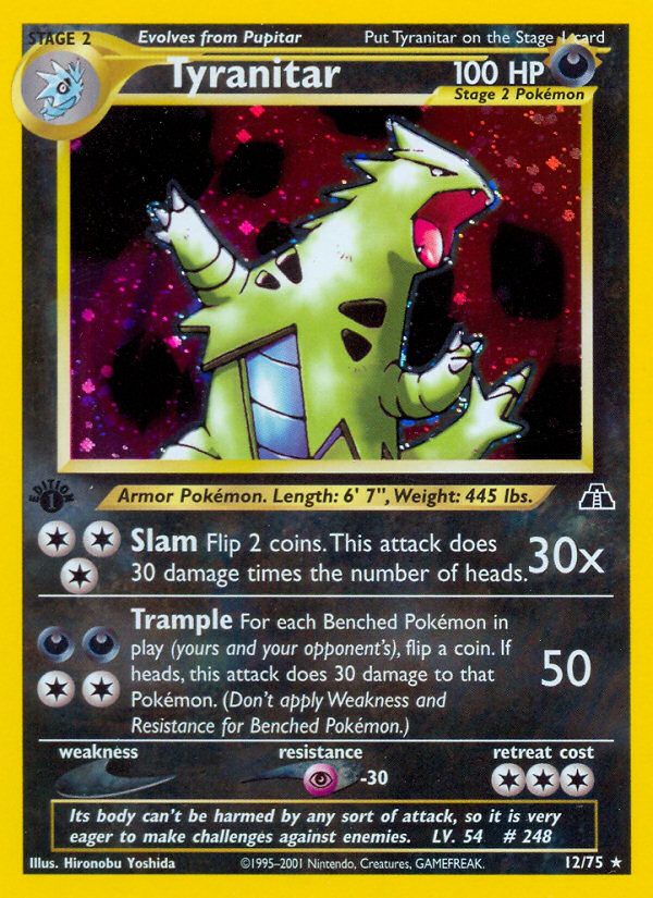 Tyranitar (12/75) [Neo Discovery 1st Edition] | Gamers Paradise