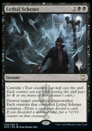 Lethal Scheme (Promo Pack) [Streets of New Capenna Commander Promos] | Gamers Paradise