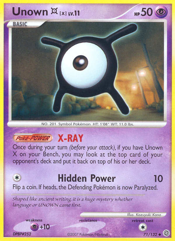 Unown X (71/132) [Diamond & Pearl: Secret Wonders] | Gamers Paradise