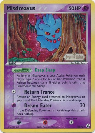 Misdreavus (40/92) (Stamped) [EX: Legend Maker] | Gamers Paradise