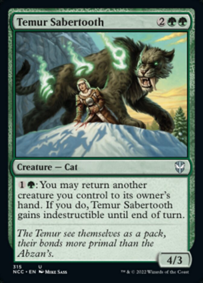 Temur Sabertooth [Streets of New Capenna Commander] | Gamers Paradise