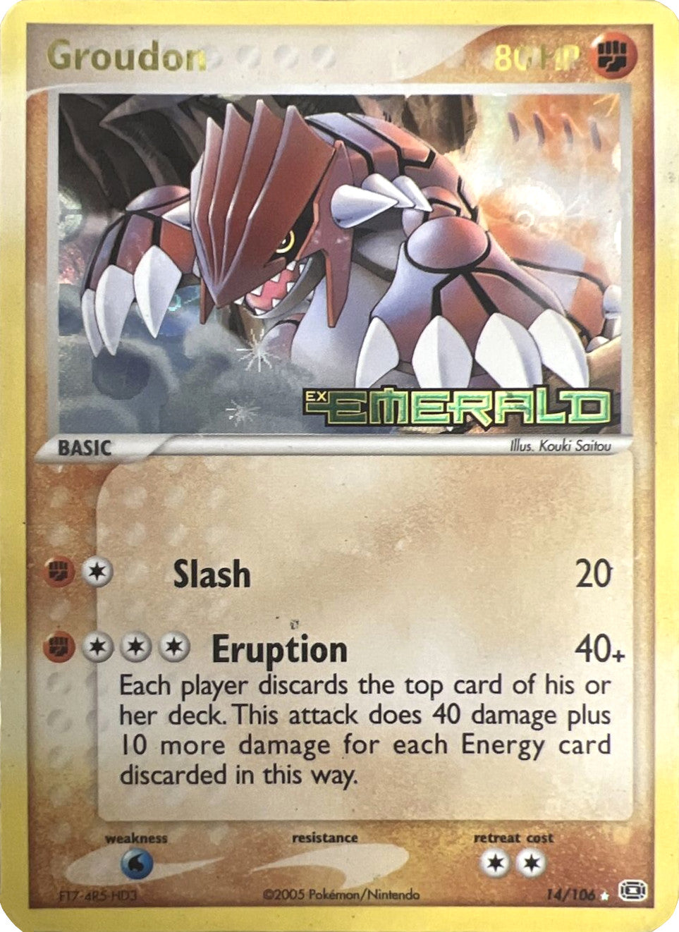 Groudon (14/106) (Stamped) [EX: Emerald] | Gamers Paradise