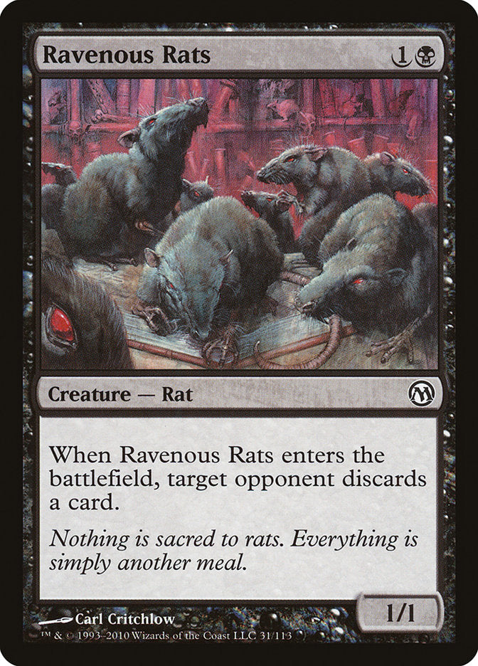 Ravenous Rats [Duels of the Planeswalkers] | Gamers Paradise