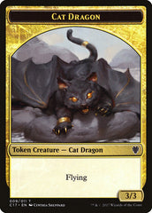 Cat Dragon // Dragon (007) Double-Sided Token [Commander 2017 Tokens] | Gamers Paradise