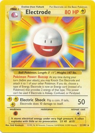 Electrode (21/102) [Base Set Unlimited] | Gamers Paradise