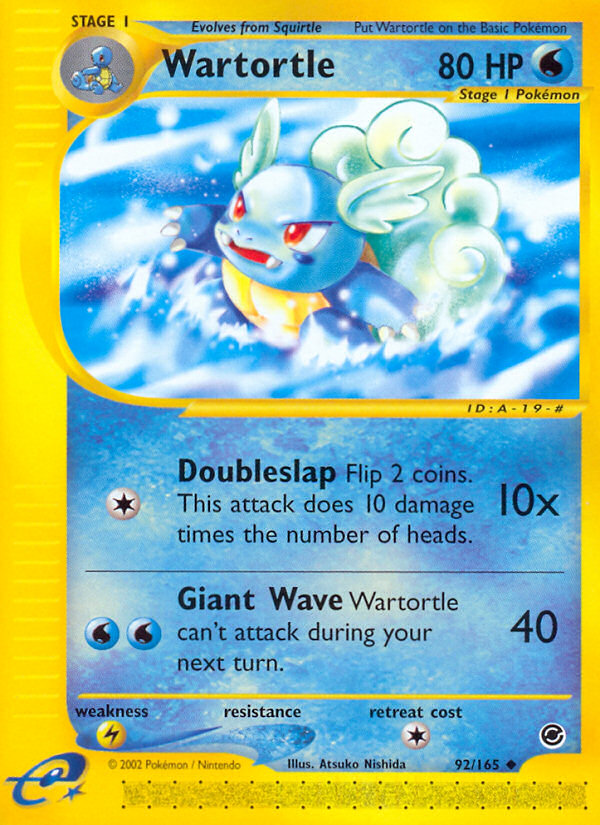 Wartortle (92/165) [Expedition: Base Set] | Gamers Paradise