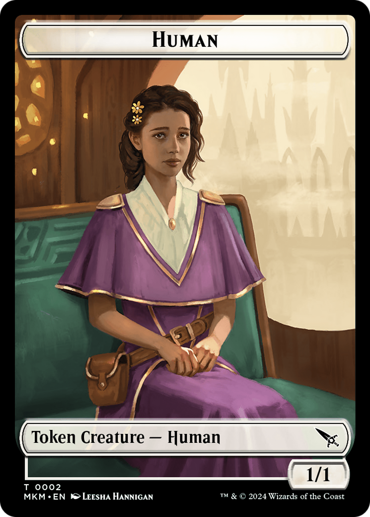 Human // Soldier Double-Sided Token [Murders at Karlov Manor Commander Tokens] | Gamers Paradise