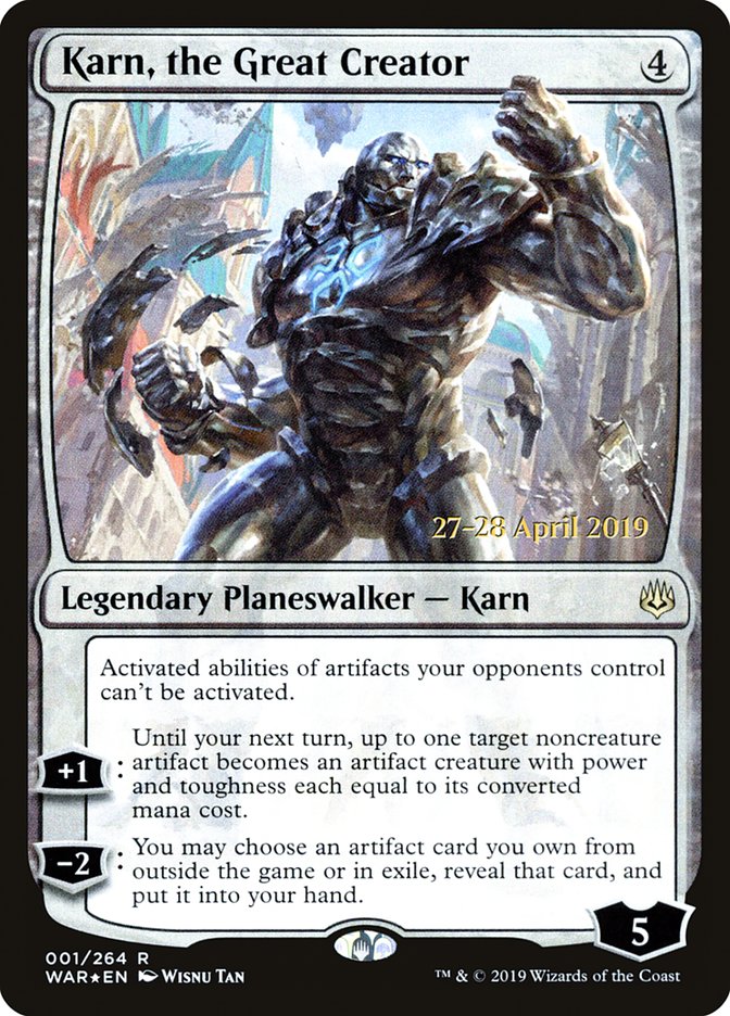 Karn, the Great Creator [War of the Spark Prerelease Promos] | Gamers Paradise