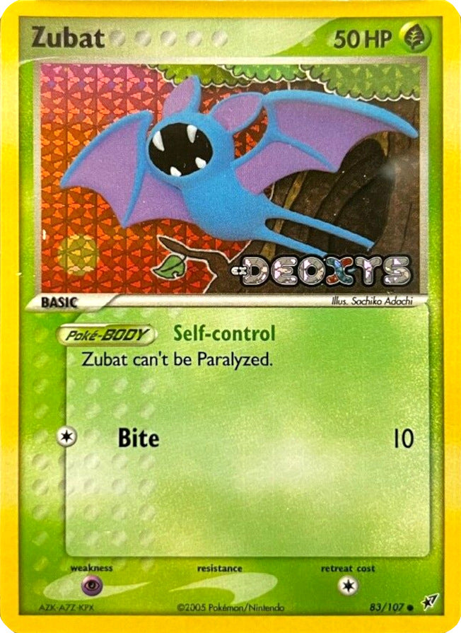 Zubat (83/107) (Stamped) [EX: Deoxys] | Gamers Paradise