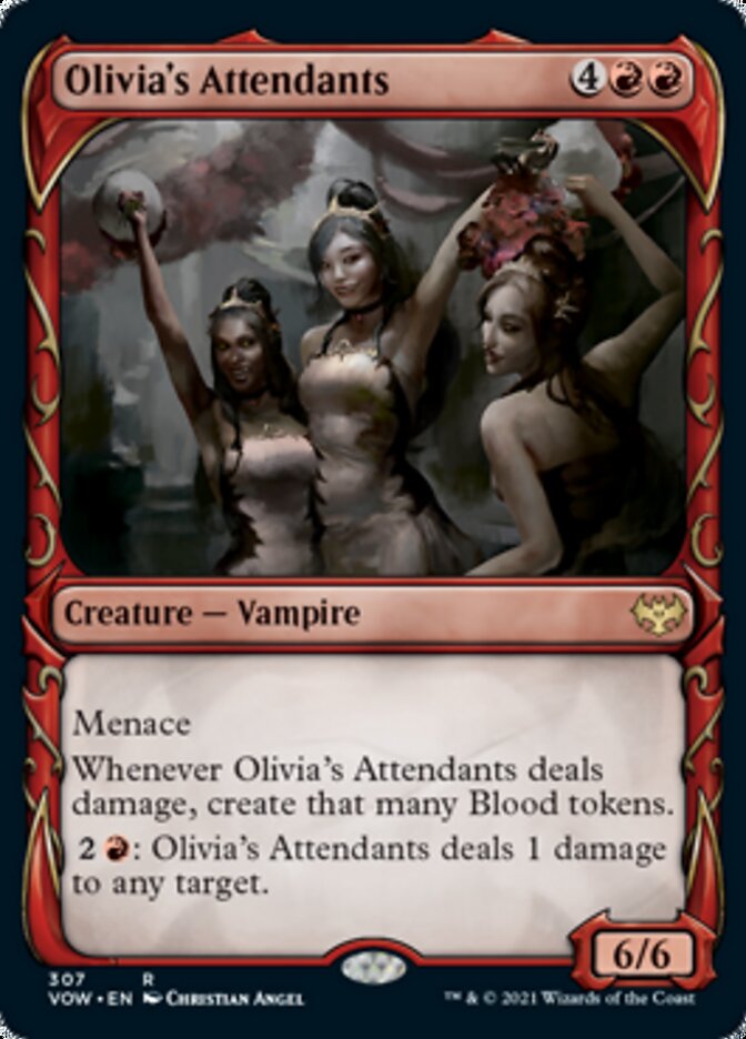 Olivia's Attendants (Showcase Fang Frame) [Innistrad: Crimson Vow] | Gamers Paradise