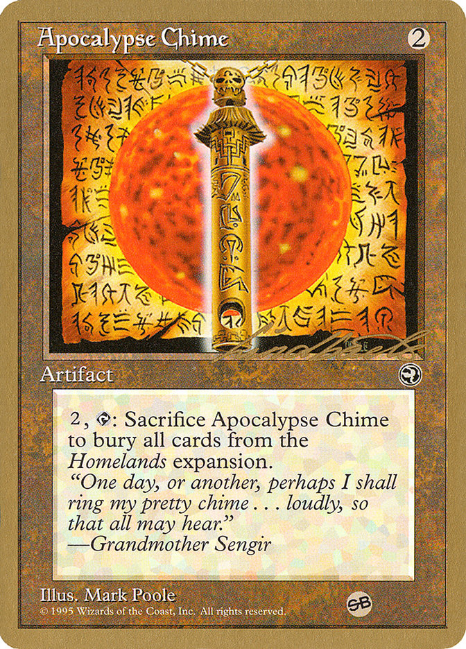 Apocalypse Chime (Leon Lindback) (SB) [Pro Tour Collector Set] | Gamers Paradise