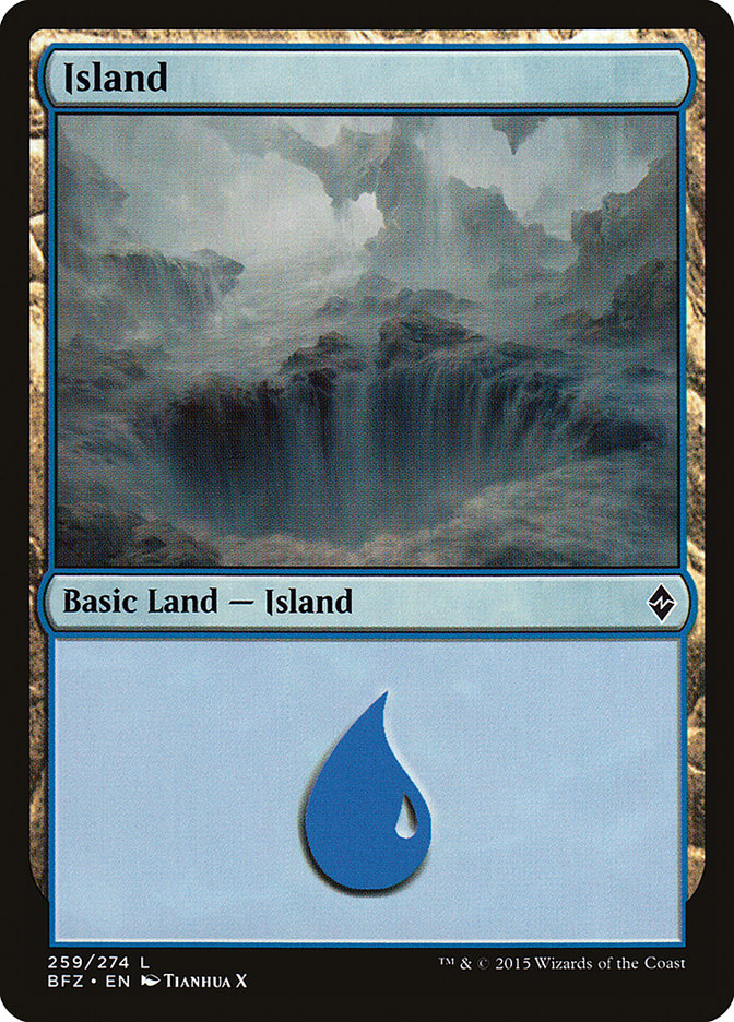 Island (259a) [Battle for Zendikar] | Gamers Paradise