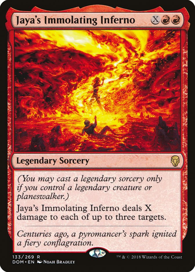 Jaya's Immolating Inferno [Dominaria] | Gamers Paradise