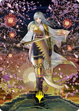 The Wandering Emperor 2 Art Card (Gold-Stamped Signature) [Kamigawa: Neon Dynasty Art Series] | Gamers Paradise