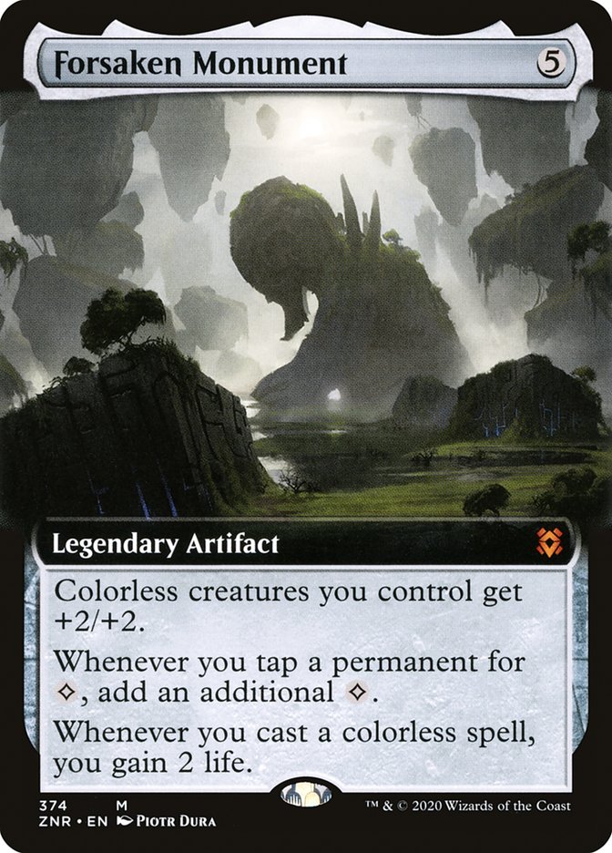 Forsaken Monument (Extended Art) [Zendikar Rising] | Gamers Paradise