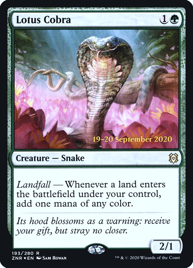 Lotus Cobra [Zendikar Rising Prerelease Promos] | Gamers Paradise