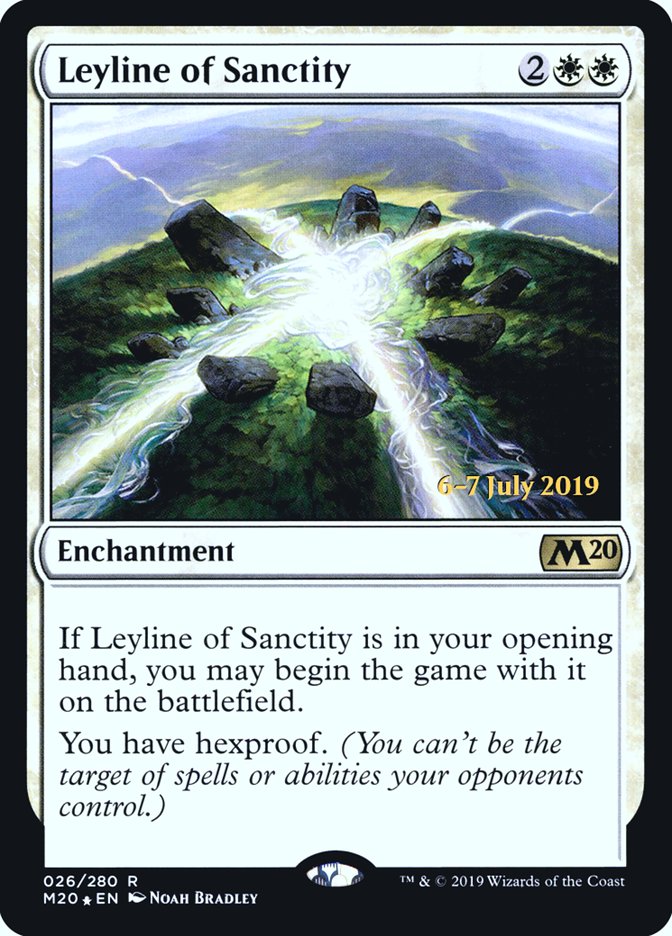 Leyline of Sanctity [Core Set 2020 Prerelease Promos] | Gamers Paradise