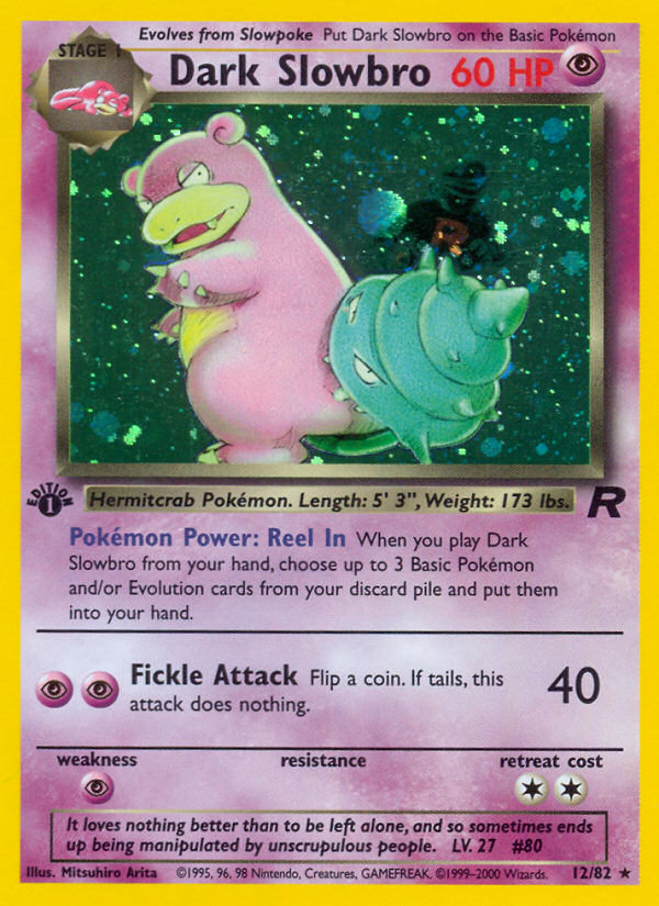 Dark Slowbro (12/82) [Team Rocket 1st Edition] | Gamers Paradise