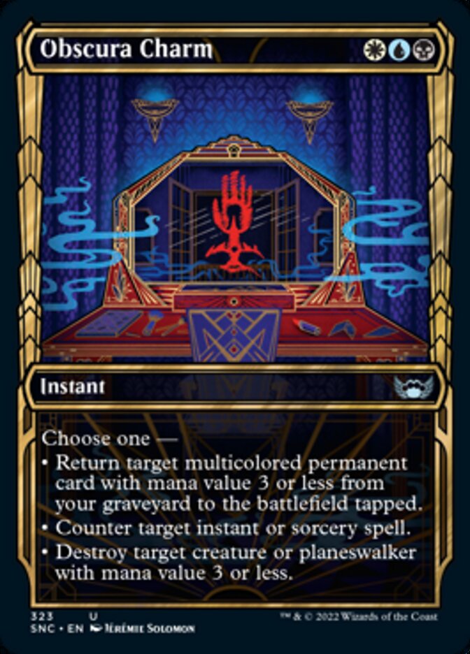 Obscura Charm (Showcase Golden Age) [Streets of New Capenna] | Gamers Paradise