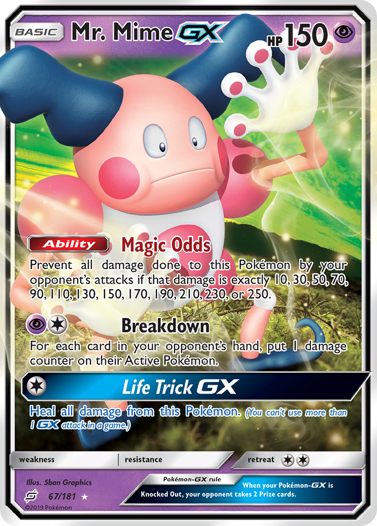 Mr. Mime GX (67/181) [Sun & Moon: Team Up] | Gamers Paradise