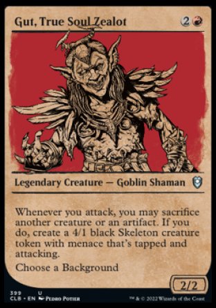 Gut, True Soul Zealot (Showcase) [Commander Legends: Battle for Baldur's Gate] | Gamers Paradise