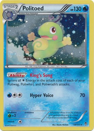 Politoed (18/111) (Cosmos Holo) [XY: Furious Fists] | Gamers Paradise