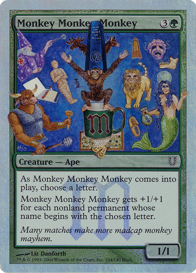 Monkey Monkey Monkey (Alternate Foil) [Unhinged] | Gamers Paradise