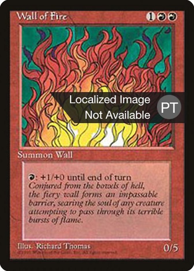 Wall of Fire [Fourth Edition (Foreign Black Border)] | Gamers Paradise